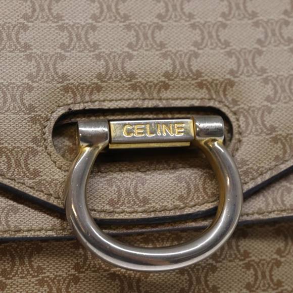 CELINE Macadam Canvas Hand Bag Beige Auth 73851 - Picture 9 of 16